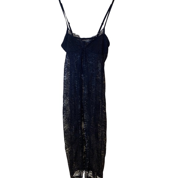 Dresses & Skirts - Whimsigoth Floral Lace Slip Dress S Sheer Coquette‎ fairy grunge Romantic Women
